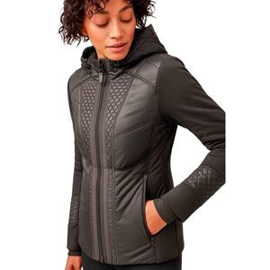 Athleta Rock Ridge PrimaLoft Quilted Hooded Jacket XXS Sporty Chic Winter Womens